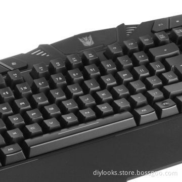 Wired USB Multimedia Nonslip Gaming Keyboard with Colorful LED Backlight